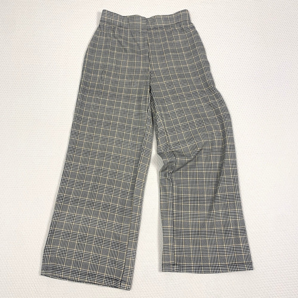 Jules & Leopold Black White Plaid Pull On Pants Workwear Slacks Size XS